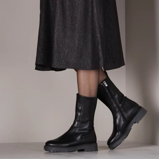 VIA VAI Alexis Ziva Enkellaarsjes Dames - Zwart - Maat 41 9 VIA VAI Alexis Ziva Enkellaarsjes Dames - Zwart - Maat 41 - Afbeelding 7