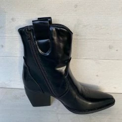 Weloveshoes SmileFavorites® Dames Cowboylaarzen Met Hak Kort - Imitatieleer - Zwart - Maat 41 12 Weloveshoes SmileFavorites® Dames Cowboylaarzen Met Hak Kort - Imitatieleer - Zwart - Maat 41 -Dames-schoenen Winkel 550x550 81