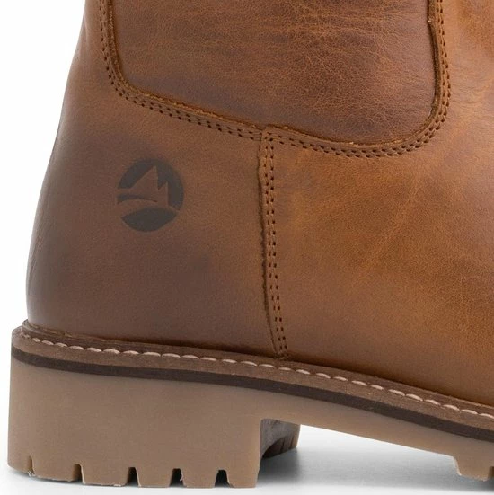 Travelin' Solstad Leren Dames Laarzen - Wol Gevoerde Laars - Cognac Bruin Leer - Maat 42 10 Travelin' Solstad Leren Dames Laarzen - Wol Gevoerde Laars - Cognac Bruin Leer - Maat 42 - Afbeelding 8