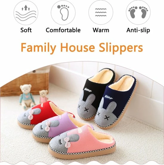 Geweo Be-Home Sloffen - Paas Met Afbeelding Konijn - Kerstmis - Kerstfeest - Christmas Gift - Paashaas Instap Sloffen-Wollen Pantoffels - Dames - Roze - Maat 39/40 5 Geweo Be-Home Sloffen - Paas Met Afbeelding Konijn - Kerstmis - Kerstfeest - Christmas Gift - Paashaas Instap Sloffen-Wollen Pantoffels - Dames - Roze - Maat 39/40 - Afbeelding 3