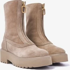 VIA VAI Bobbi Strip Biker Boots - Beige - Maat 39 -Dames-schoenen Winkel 550x551 7