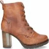 Mustang Cognac Enkellaarzen Dames 40 2 Mustang Cognac Enkellaarzen Dames 40 -Dames-schoenen Winkel 550x553 5