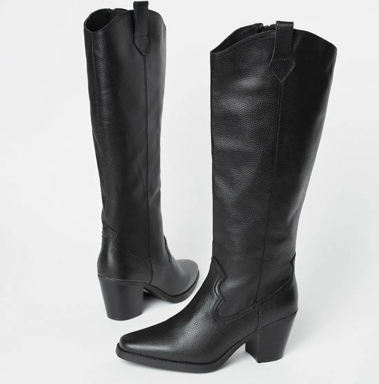 Ann Rocks Ann Rocks Laarzen Zwart Leer - Maat 41 9 Ann Rocks Ann Rocks Laarzen Zwart Leer - Maat 41 - Afbeelding 7