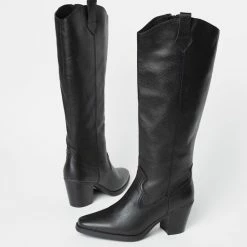 Ann Rocks Ann Rocks Laarzen Zwart Leer - Maat 41 16 Ann Rocks Ann Rocks Laarzen Zwart Leer - Maat 41 -Dames-schoenen Winkel 550x557 9