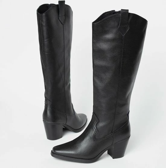 Ann Rocks Ann Rocks Laarzen Zwart Leer - Maat 41 8 Ann Rocks Ann Rocks Laarzen Zwart Leer - Maat 41 - Afbeelding 6