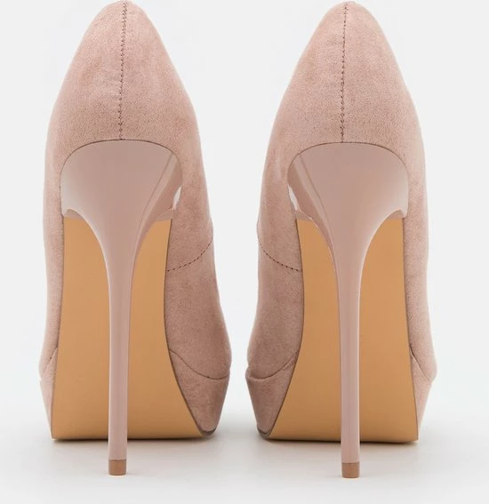 Even & Odd Faux Suede Pumps - Licht Roze Hoge Hakken - Maat 40 5 Even & Odd Faux Suede Pumps - Licht Roze Hoge Hakken - Maat 40 - Afbeelding 3