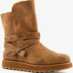 Skechers Keepsakes 2.0 Dames Enkellaarsjes - Cognac - Maat 41