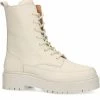 Sacha - Dames - Off White Leren Veterlaarzen - Maat 41 -Dames-schoenen Winkel 550x570 1
