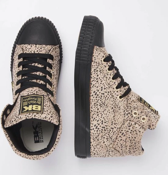 British Knights DEE Dames Sneakers Hoog - Beige Cheetah - Maat 38 5 British Knights DEE Dames Sneakers Hoog - Beige Cheetah - Maat 38 - Afbeelding 3