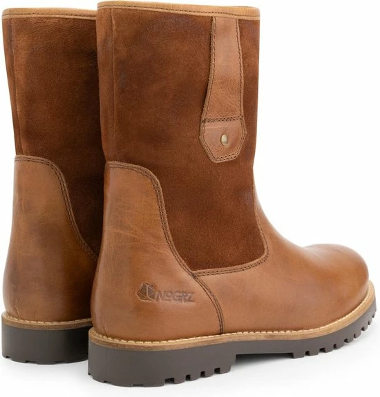 NoGRZ R.Cassels Dames Outdoorlaarzen - Wol Gevoerd - Cognac Bruin Leer - Maat 40 5 NoGRZ R.Cassels Dames Outdoorlaarzen - Wol Gevoerd - Cognac Bruin Leer - Maat 40 - Afbeelding 3
