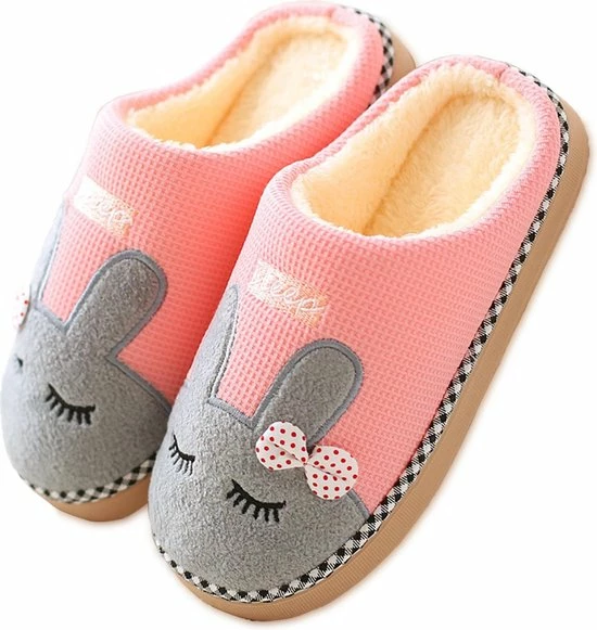 Geweo Be-Home Sloffen - Paas Met Afbeelding Konijn - Kerstmis - Kerstfeest - Christmas Gift - Paashaas Instap Sloffen-Wollen Pantoffels - Dames - Roze - Maat 39/40 3 Geweo Be-Home Sloffen - Paas Met Afbeelding Konijn - Kerstmis - Kerstfeest - Christmas Gift - Paashaas Instap Sloffen-Wollen Pantoffels - Dames - Roze - Maat 39/40