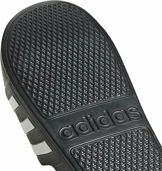 Adidas Slippers Adilette - UK 11 (maat 46) - Zwart/wit 7 Adidas Slippers Adilette - UK 11 (maat 46) - Zwart/wit - Afbeelding 5