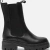 Tamaris Hoge Chelsea Boots Zwart Leer - Dames - Maat 41 -Dames-schoenen Winkel 550x582 3
