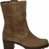 Gabor Enkellaarsjes Dames / Laarzen / Damesschoenen - Suède - 92.806.34 - Taupe - Maat 40