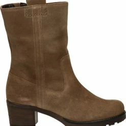 Gabor Enkellaarsjes Dames / Laarzen / Damesschoenen - Suède - 92.806.34 - Taupe - Maat 40