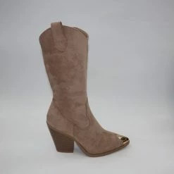 Pretty Shoes Breda Laars - Dames - Beige -Maat 38 - Kunstsuede