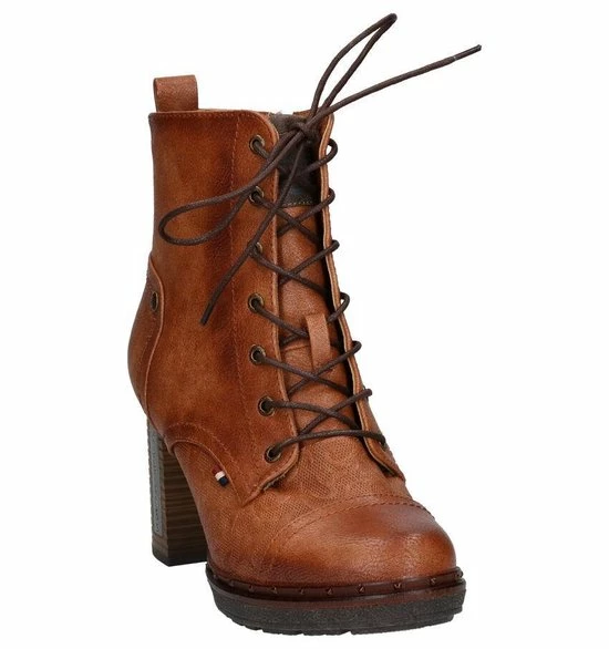 Mustang Cognac Enkellaarzen Dames 40 10 Mustang Cognac Enkellaarzen Dames 40 - Afbeelding 8