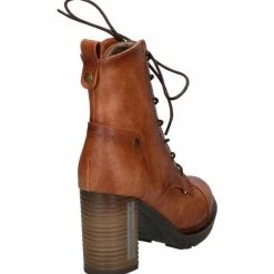 Mustang Cognac Enkellaarzen Dames 40 26 Mustang Cognac Enkellaarzen Dames 40 -Dames-schoenen Winkel 550x586 7
