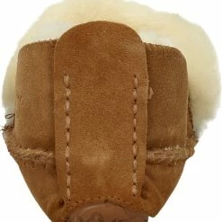 Warmbat Barrine Suede Dames Pantoffels - Cognac - Maat 39 -Dames-schoenen Winkel 550x588 4