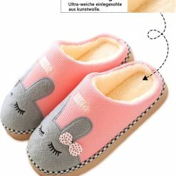 Geweo Be-Home Sloffen - Paas Met Afbeelding Konijn - Kerstmis - Kerstfeest - Christmas Gift - Paashaas Instap Sloffen-Wollen Pantoffels - Dames - Roze - Maat 39/40 13 Geweo Be-Home Sloffen - Paas Met Afbeelding Konijn - Kerstmis - Kerstfeest - Christmas Gift - Paashaas Instap Sloffen-Wollen Pantoffels - Dames - Roze - Maat 39/40 -Dames-schoenen Winkel 550x592 4