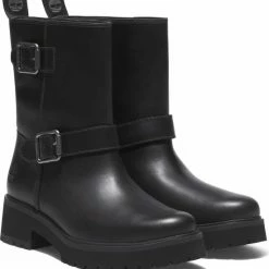 Timberland Carnaby Cool Biker Boot Dames Laarzen - Jet Black - Maat 40 -Dames-schoenen Winkel 550x592 5