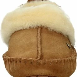 Warmbat Barrine Suede Dames Pantoffels - Cognac - Maat 39 -Dames-schoenen Winkel 550x597 10