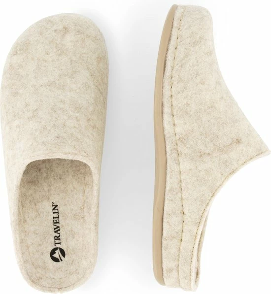 Travelin At-Home Sloffen - Wollen Pantoffels - Dames - Beige - Maat 37 6 Travelin At-Home Sloffen - Wollen Pantoffels - Dames - Beige - Maat 37 - Afbeelding 4