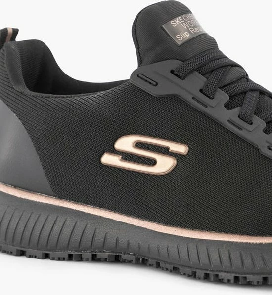 Skechers Work Squad SR Sneakers Zwart 110312 - Dames - Maat 36 17 Skechers Work Squad SR Sneakers Zwart 110312 - Dames - Maat 36 - Afbeelding 15