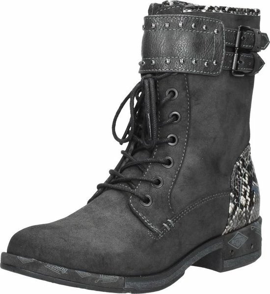 Mustang Dames Veterboot - Antraciet - Maat 39 14 Mustang Dames Veterboot - Antraciet - Maat 39 - Afbeelding 12
