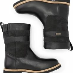 Travelin' Tallinn Dames Outdoorlaarzen - Waterdicht En Ademend - Wol Gevoerde Wandellaars - Zwart Leer - Maat 37 -Dames-schoenen Winkel 550x605