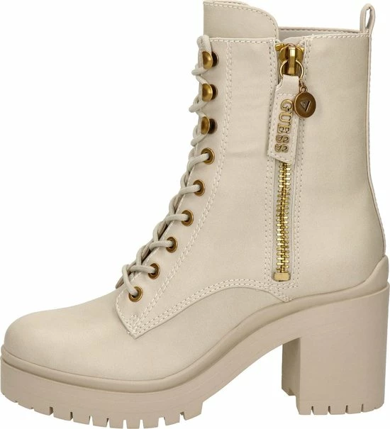 Guess Cabra Dames Veterboot - Ecru - Maat 40 10 Guess Cabra Dames Veterboot - Ecru - Maat 40 - Afbeelding 8