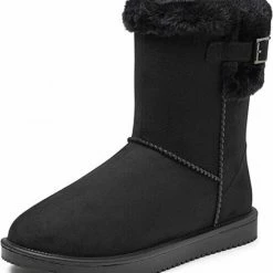 Gevavi Neva Zwart Gevoerde Laarzen Dames