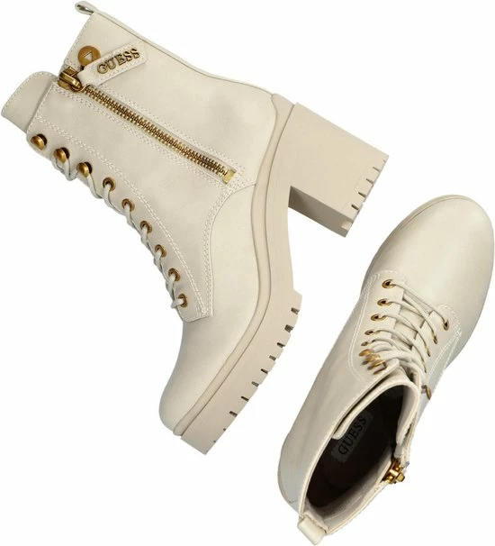 Guess Cabra Dames Veterboot - Ecru - Maat 40 11 Guess Cabra Dames Veterboot - Ecru - Maat 40 - Afbeelding 9