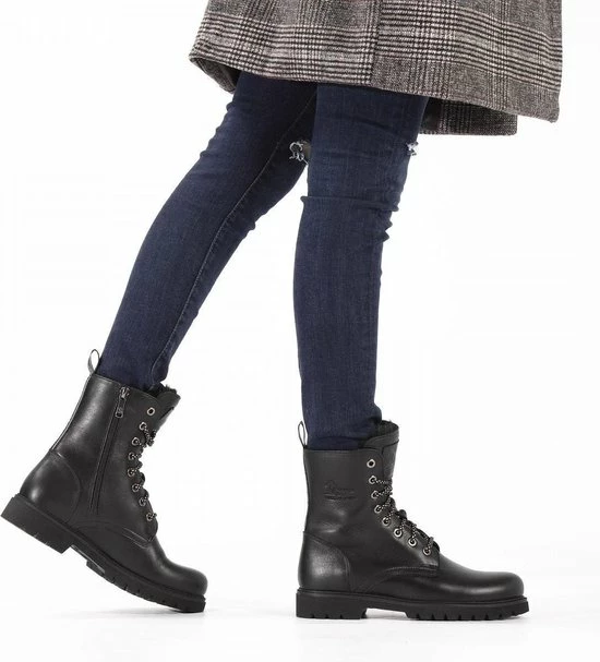 Panama Jack Frisia B1 Veterboots Zwart Leer - Dames - Maat 39 17 Panama Jack Frisia B1 Veterboots Zwart Leer - Dames - Maat 39 - Afbeelding 15
