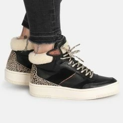 Ps Poelman ESQUIMO Dames Hoge Sneakers Teddy - Zwart Multi - Maat 39 9 Ps Poelman ESQUIMO Dames Hoge Sneakers Teddy - Zwart Multi - Maat 39 -Dames-schoenen Winkel 550x611 8