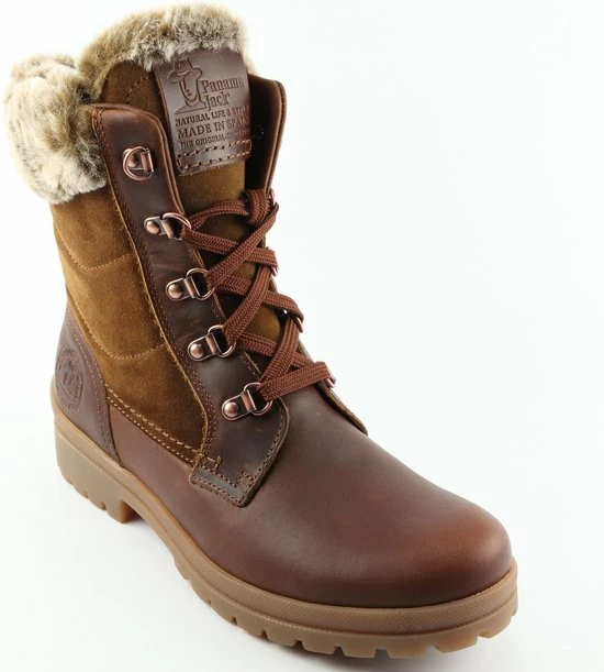 Panama Jack Tuscani B26 Veterboots Cognac Leer - Dames - Maat 39 12 Panama Jack Tuscani B26 Veterboots Cognac Leer - Dames - Maat 39 - Afbeelding 10