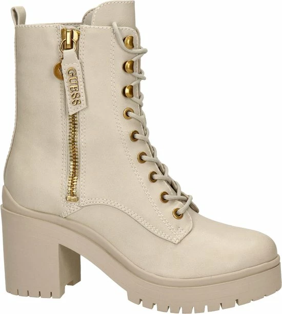 Guess Cabra Dames Veterboot - Ecru - Maat 40 4 Guess Cabra Dames Veterboot - Ecru - Maat 40 - Afbeelding 2