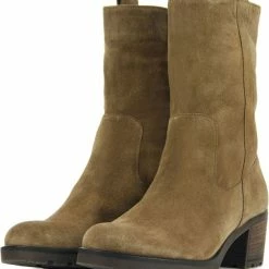 Gabor Enkellaarsjes Dames / Laarzen / Damesschoenen - Suède - 92.806.34 - Taupe - Maat 40 -Dames-schoenen Winkel 550x618 1