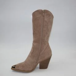 Pretty Shoes Breda Laars - Dames - Beige -Maat 38 - Kunstsuede -Dames-schoenen Winkel 550x619
