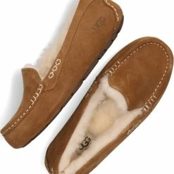 UGG Sloffen - Maat 41 - Vrouwen - Bruin/wit -Dames-schoenen Winkel 550x620 4