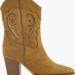 Oxmox Cognac Cowboy Laarzen - Maat 39 -Dames-schoenen Winkel 550x620 5