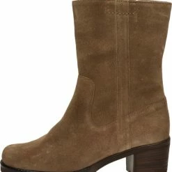 Gabor Enkellaarsjes Dames / Laarzen / Damesschoenen - Suède - 92.806.34 - Taupe - Maat 40 -Dames-schoenen Winkel 550x624 1