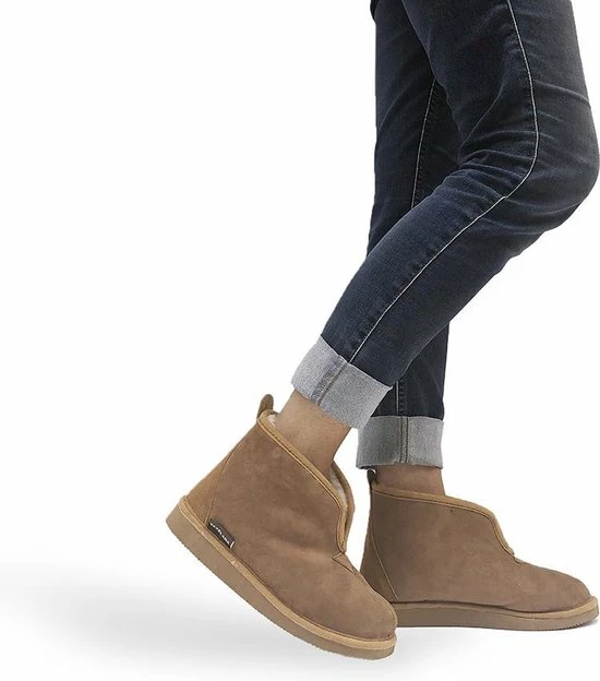 Texelana Wollen Sloffen En Pantoffels Voor Dames & Heren - Pantoffel Van Schapenvacht - Model Frida - Maat 39 4 Texelana Wollen Sloffen En Pantoffels Voor Dames & Heren - Pantoffel Van Schapenvacht - Model Frida - Maat 39 - Afbeelding 2