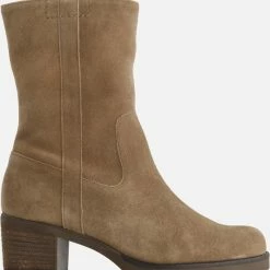 Gabor Enkellaarsjes Dames / Laarzen / Damesschoenen - Suède - 92.806.34 - Taupe - Maat 40 -Dames-schoenen Winkel 550x625 1