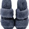 Hunkemöller Dames Accessoires Slippers Fake Fur - Blauw - Maat 38/39 -Dames-schoenen Winkel 550x631 4