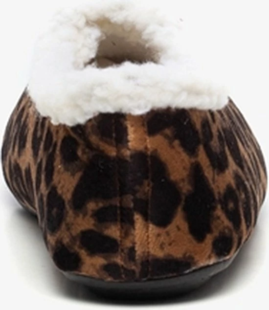 Thu!s Gevoerde Dames Pantoffels Met Luipaardprint - Bruin - Maat 42 - Sloffen 7 Thu!s Gevoerde Dames Pantoffels Met Luipaardprint - Bruin - Maat 42 - Sloffen - Afbeelding 5