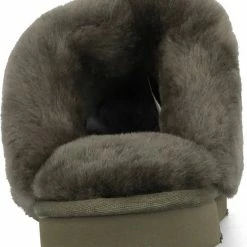 Warmbat Flurry Dames Sloffen - Olive - Maat 40 -Dames-schoenen Winkel 550x638