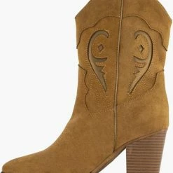 Oxmox Cognac Cowboy Laarzen - Maat 39 -Dames-schoenen Winkel 550x640 3