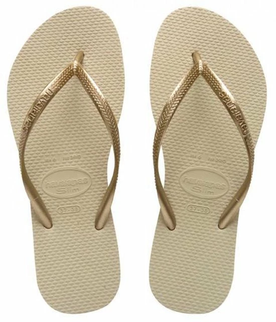 Havaianas Slim Dames Slippers - Sand Grey/Light Golden - Maat 39/40 29 Havaianas Slim Dames Slippers - Sand Grey/Light Golden - Maat 39/40 - Afbeelding 27