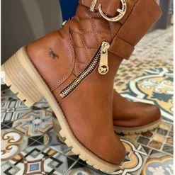 MUSTANG Dames Enkellaars Cognac COGNAC 40 11 MUSTANG Dames Enkellaars Cognac COGNAC 40 -Dames-schoenen Winkel 550x644 1